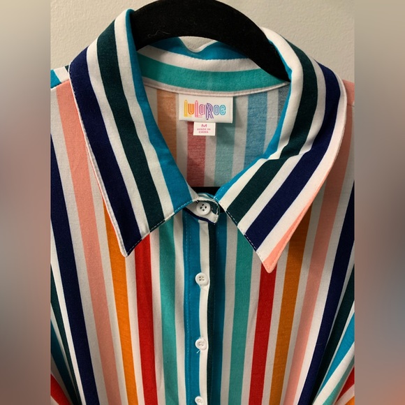 LuLaRoe Classic Ellie Classic Shirt Dress Multicolor (Medium) - Picture 2 of 15